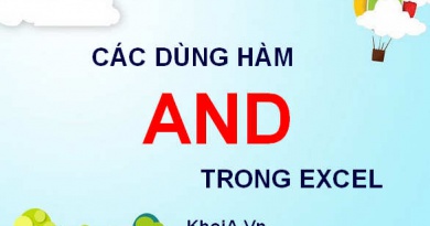 Cách dùng hàm AND trong Excel, Ví dụ minh họa cách dùng hàm AND